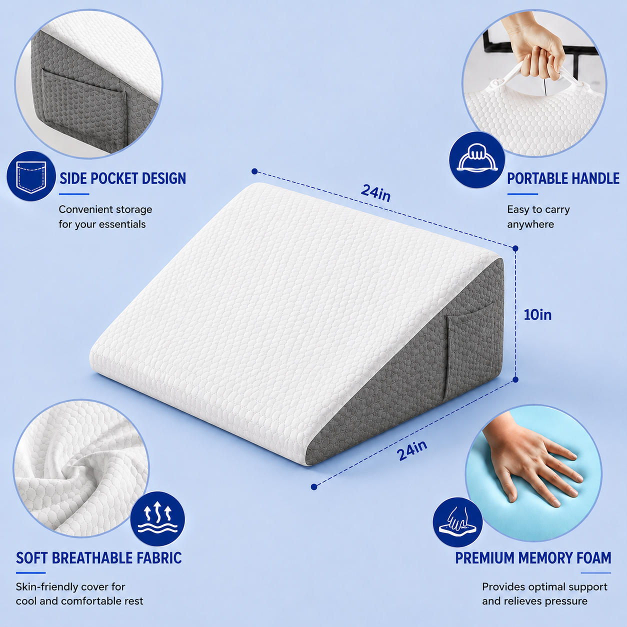 Anti-Snoring Wedge Pillow